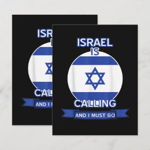 Anúncio Israel Está Chamando E Eu Devo Ir