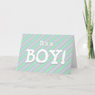 Anúncio It's a Boy! Birth Announcement