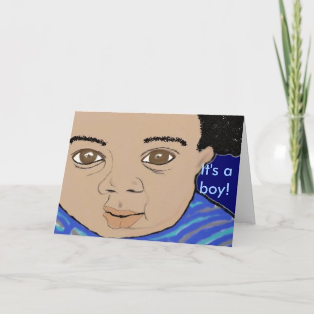 Anúncio It's a boy greeting Card (Frente)