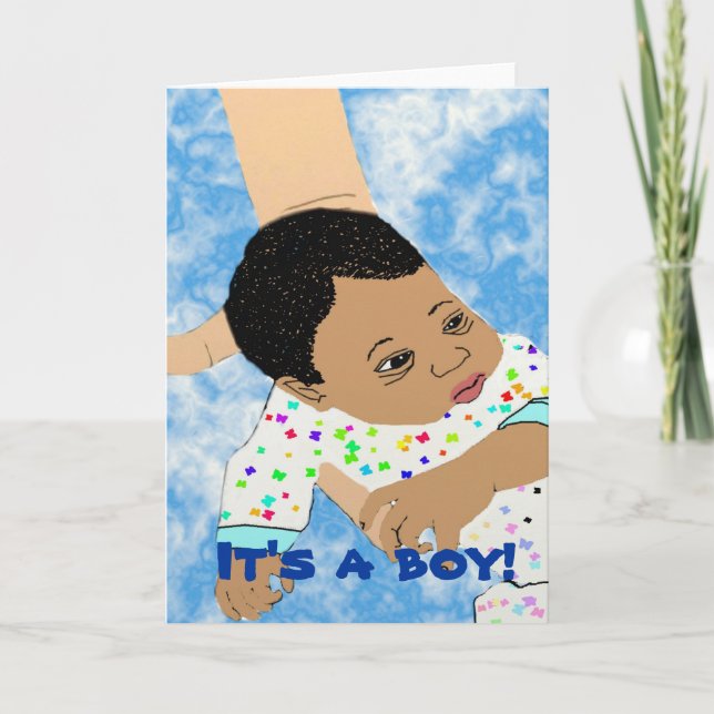 Anúncio It's a boy greeting Card (Frente)