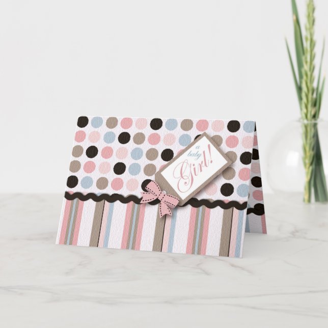 Anúncio It's a Girl! Card (Frente)