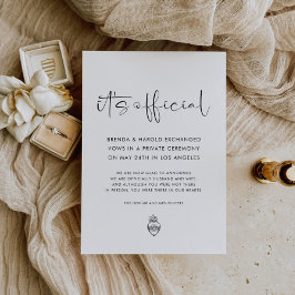 Anúncio It's Official Wedding