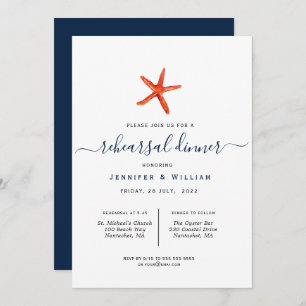 Anúncio Janto de Ensaio de Casamento de Starfish com Aquar
