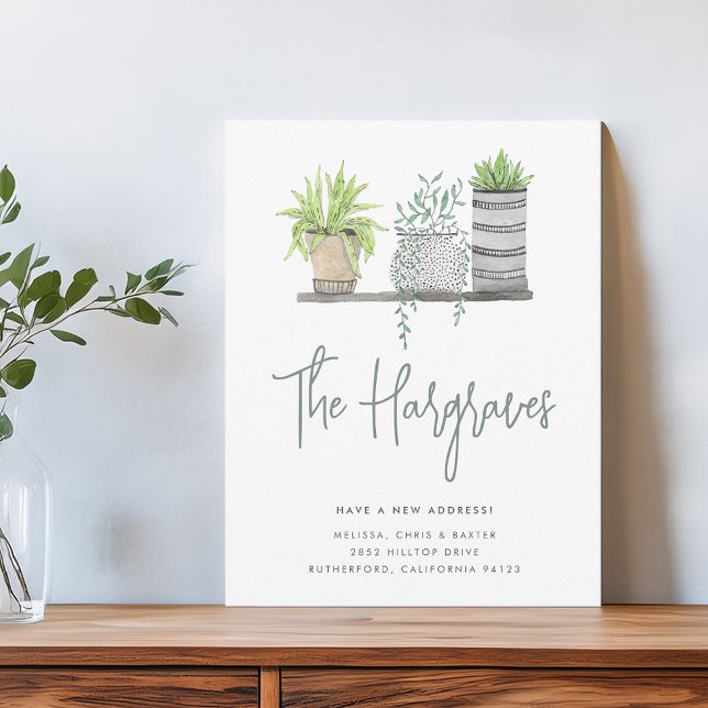 Anúncio Jardim Cresceu Movimento Botânico Verde Moderno (Criador carregado)