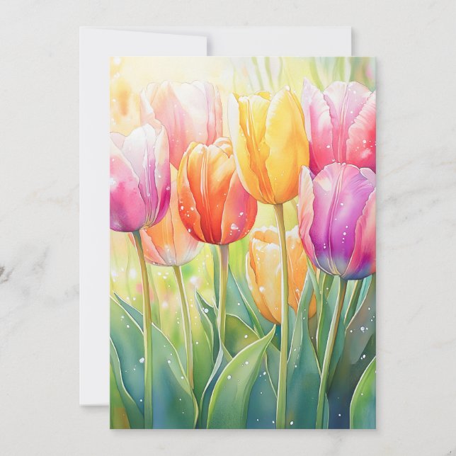 Anúncio Jardim de Tulipas de Primavera de Aquecedora (Frente)