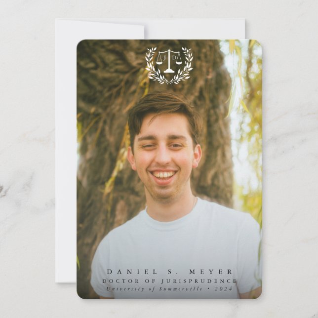 Anúncio JD Law Scales+Laurel Wreath White Overlay 2 Photo (Frente)