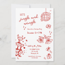 Anúncio jingle e mingle da festa de Natal