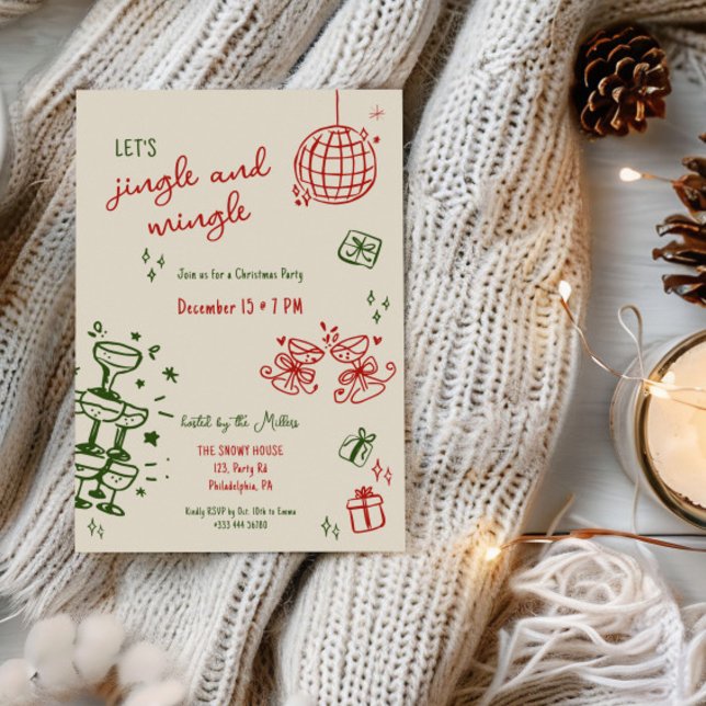 Anúncio jingle e mingle da festa de Natal (Criador carregado)