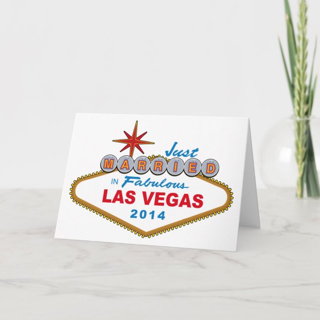 Anúncio Just Married In Fabulous Las Vegas 2014 (Sign) (Frente)