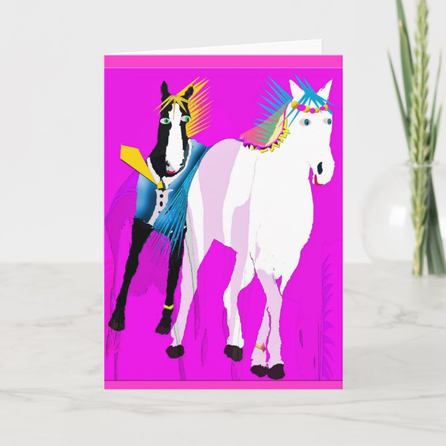 Anúncio Just Married - Whimsical Horse Collection (Frente)