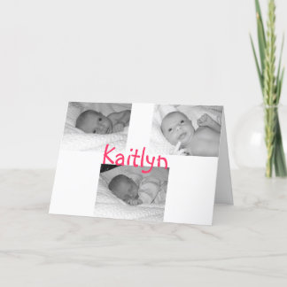 Anúncio kaitlyn birth announce