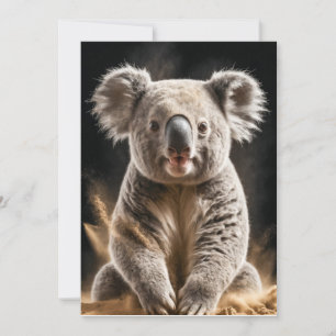 Anúncio Koala Wild Animal Elegante Dramático Retrato Mist