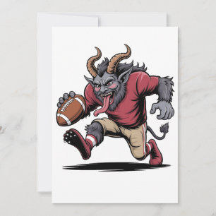Anúncio Krampus Jogando Futebol Natal Fitness Natal