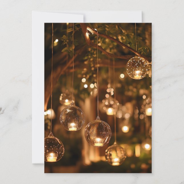 Anúncio Lâmpadas Mágicas de Vidro Penduradas à Vela (Frente)