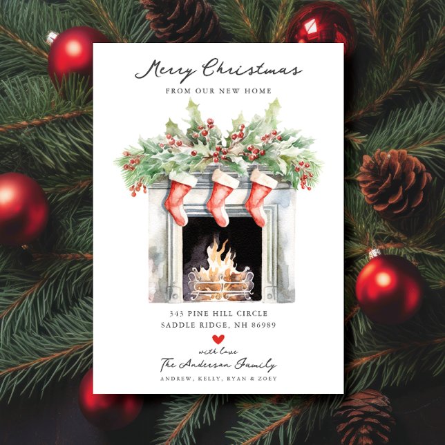 Anúncio Lareira Cozy Winter Moving (Criador carregado)