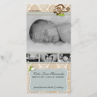 Anúncio Lil Monkey New Baby Birth Announces