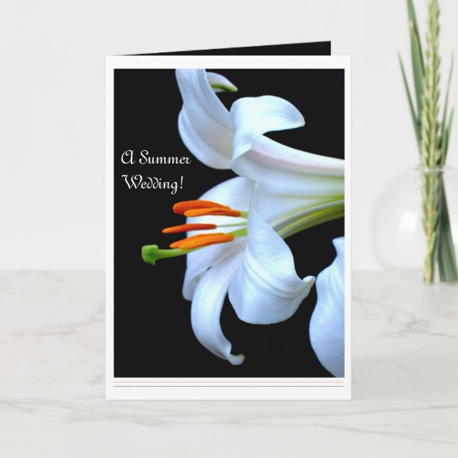 Anúncio Lily Summer Wedding Save the Date (Frente)