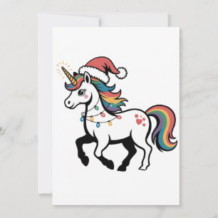 Anúncio Lindo Unicórnio Cervo Rena Luzes de Natal Engraçad