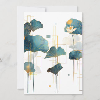 Anúncio Linha Minimalista Ginkgo Lotus Zen