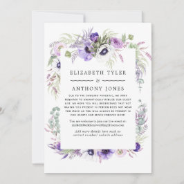 Anúncio Lista de Convidados de Casamento Reduzida Floral V