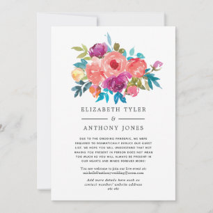 Anúncio Lista de Convidados Reduzida Coral, Turquesa e Rox