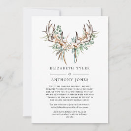 Anúncio Lista de Convidados Reduzida de Algodão Boho e Euc