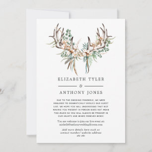 Anúncio Lista de Convidados Reduzida de Algodão Boho e Euc