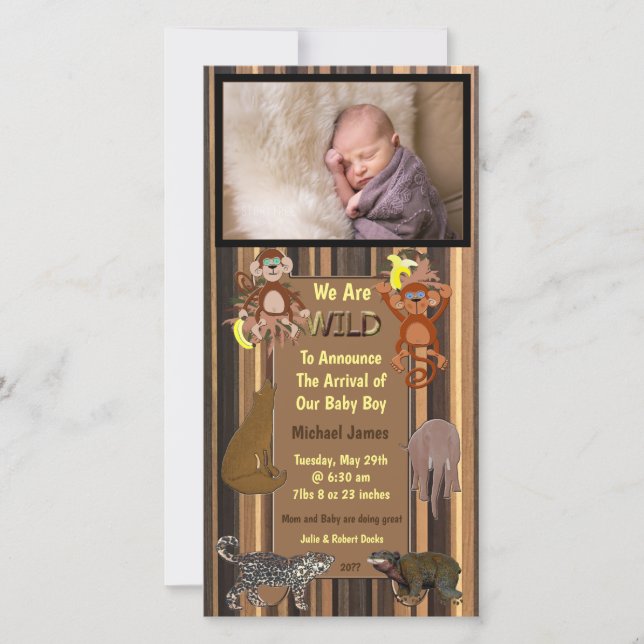 Anúncio Listras Selvagens da Selva Nascimento (Frente)