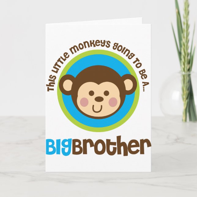 Anúncio Little Monkey Going To Be A Big Brother (Frente)
