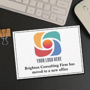Anúncio Logotipo comercial personalizado Nosso escritório