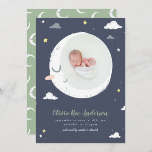 Anúncio Lua, estrela e nuvem - foz fofa