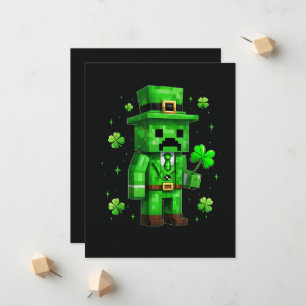 Anúncio Lucky Leprechaun Divertido Jogo de Vídeo do Dia de