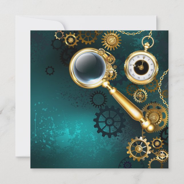 Anúncio Lupa no estilo Steampunk (Frente)
