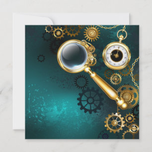 Anúncio Lupa no estilo Steampunk