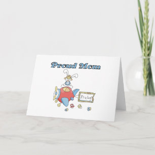 Anúncio Mãe-Avião Orgulhoso É um camiseta-Rapaz e presente