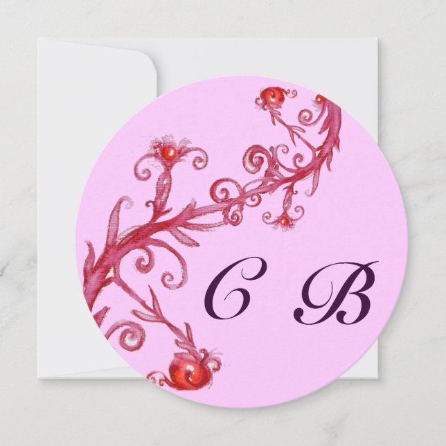 Anúncio MAGIC BERRIES, MONOGRAMA vermelho roxo (Frente)