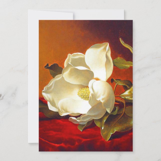 Anúncio Magnolia em Red Velvet Martin Johnson Heade (Frente)