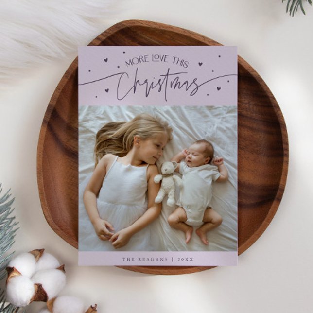 Anúncio Mais Amor Este Natal Púrpura Foto Nascimento (Criador carregado)