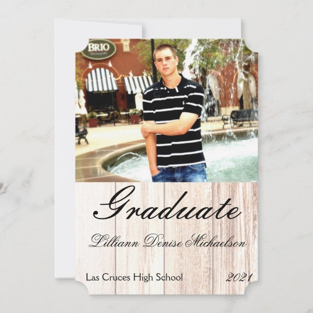 Anúncio mais velho 5x7 Boas de lançamento país rustic west (Frente)