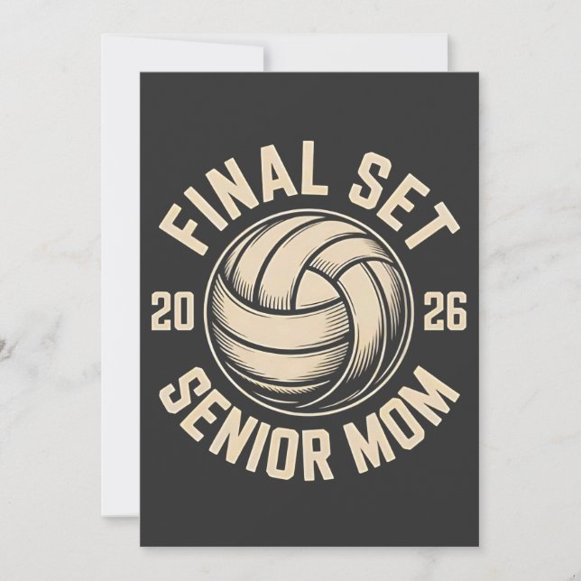 Anúncio Mais velho Final de Graduação Mãe 2026 Voleibol (Frente)