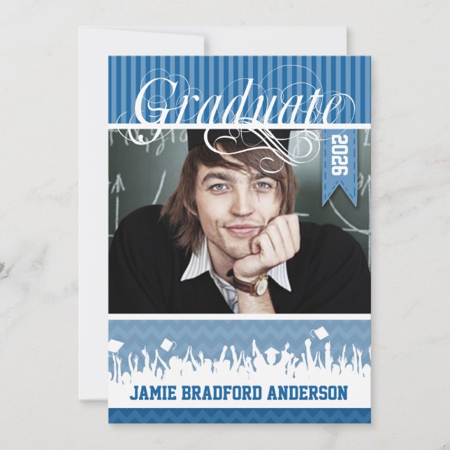 Anúncio Mais velho Real Azul Zig Zag Classe de Imagem (Frente)