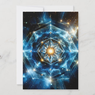 Anúncio Mandala Estrela Universo Geometria Cósmica Abstrat