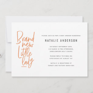 Anúncio Mão moderna o chá de fraldas tirado do bebé