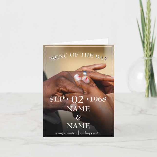 Anúncio Mãos de um casal de cor pondo aliança (Frente)