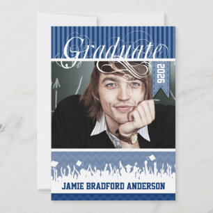 Anúncio Marinho Blue Stripe Mais velho Picture Classe of