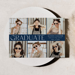 Anúncio Marinho Clássico Moderno 6 Graduação de Fotos