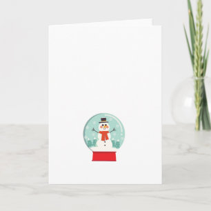 Anúncio Maternity Snow Globe Snowmen chá de fraldas de Gra