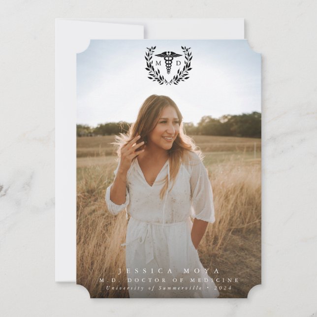 Anúncio Médico de Graduação Medicina de Caduco Negro (Frente)