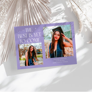 Anúncio Melhor Ainda Está Por Vir Foto de Gradução Lilás