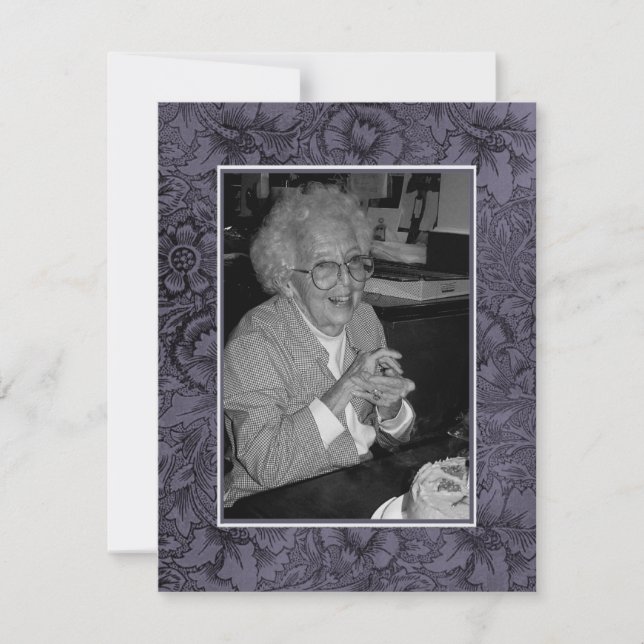 Anúncio Memoriam Lembrança: Foto de Aviso de Morte (Frente)